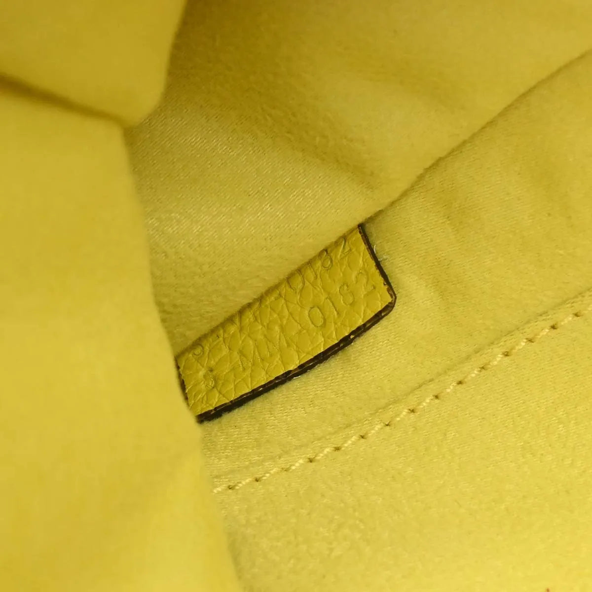 Celine Luggage Grainy Leather, Yellow, Leather, Tote Bag