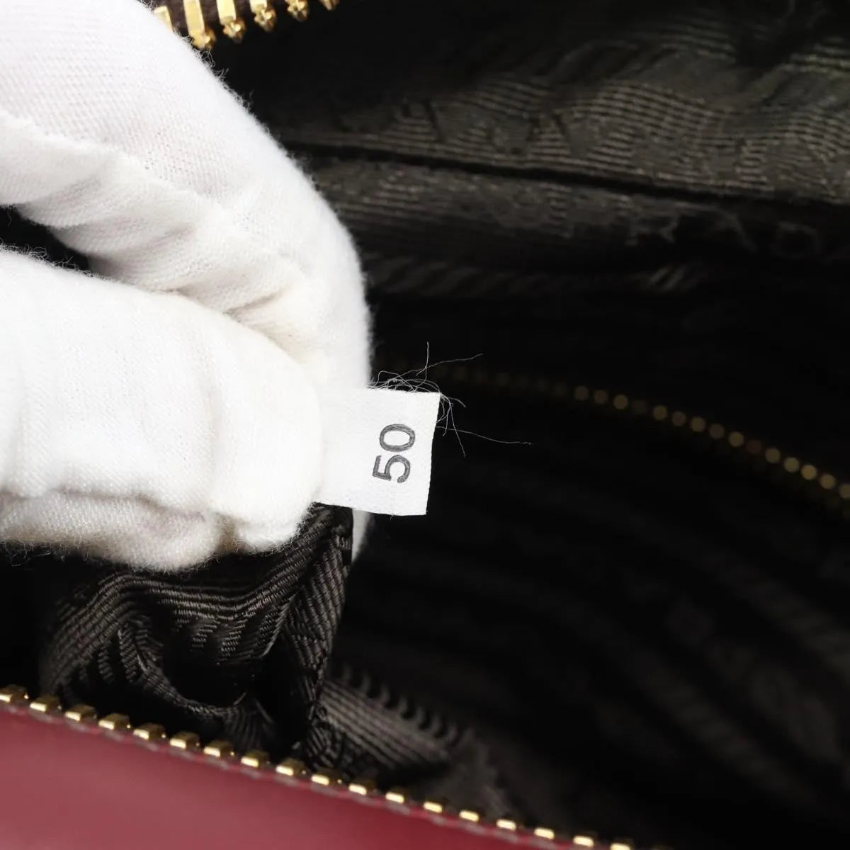 Prada Bauletto Saffiano Leather, Red, Leather, Handbag