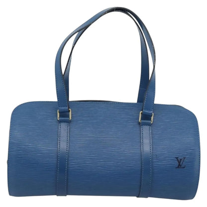 Louis Vuitton Soufflot Epi Leather, Blue, Leather, Handbag