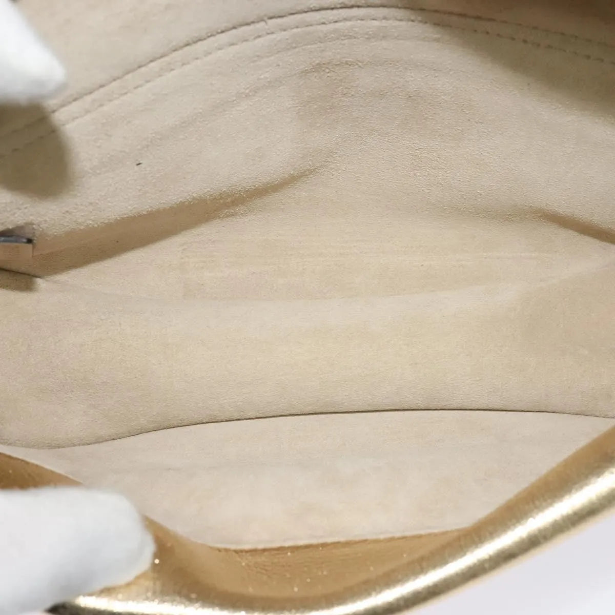 Chloe Georgia Leather, Gold, Leather, Shoulder Bag