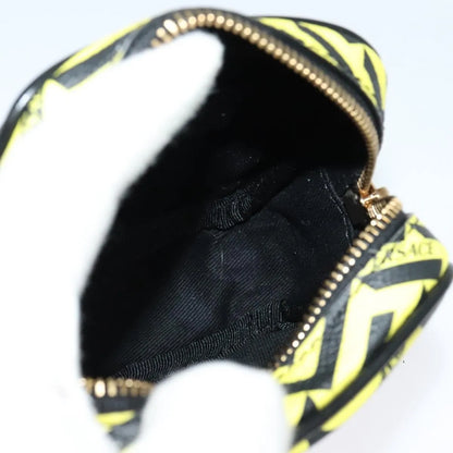 Versace Vintage Clutch Leather, Yellow, PVC, Clutch
