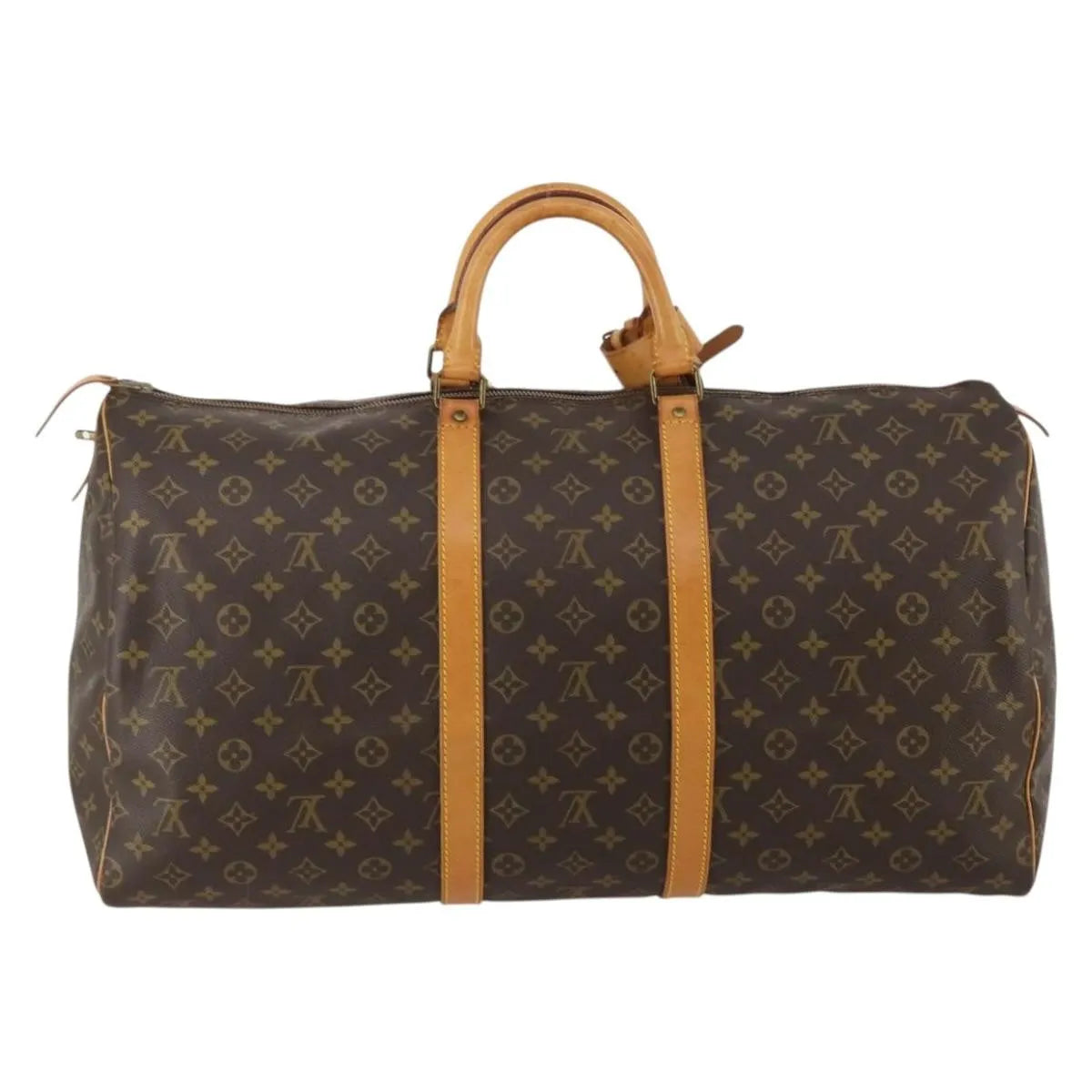 Louis Vuitton Keepall Monogram Canvas, Brown, Canvas, Travel Bag