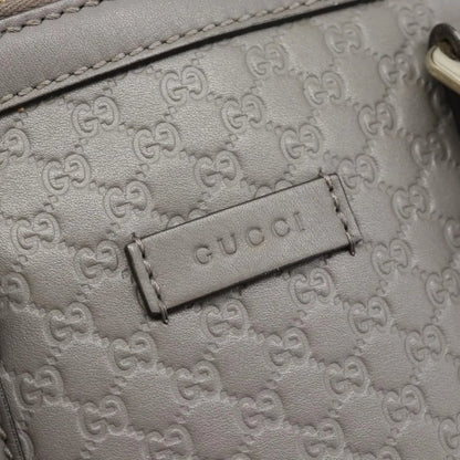 Gucci Convertible Dome Satchel Microguccissima Leather, Gray, Leather, Handbag