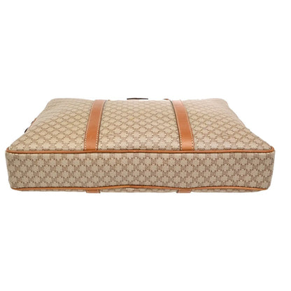 Celine Macadam Canvas and leather, Brown, Canvas, Briefcase