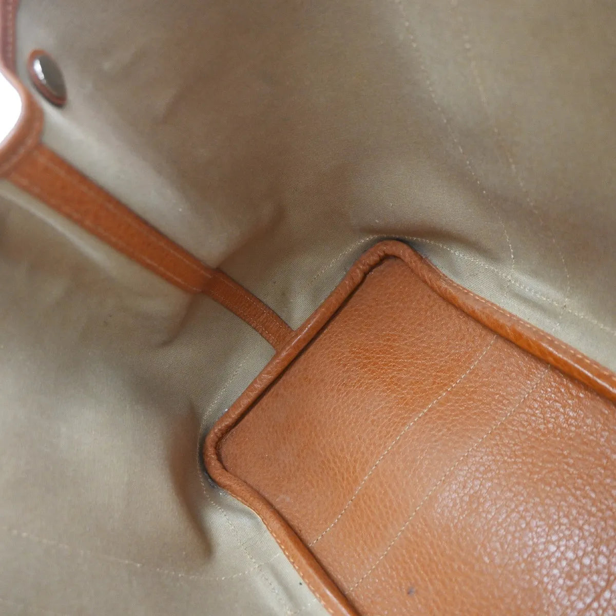 Hermes Garden Party Toile and Leather, Orange, Canvas, Handbag