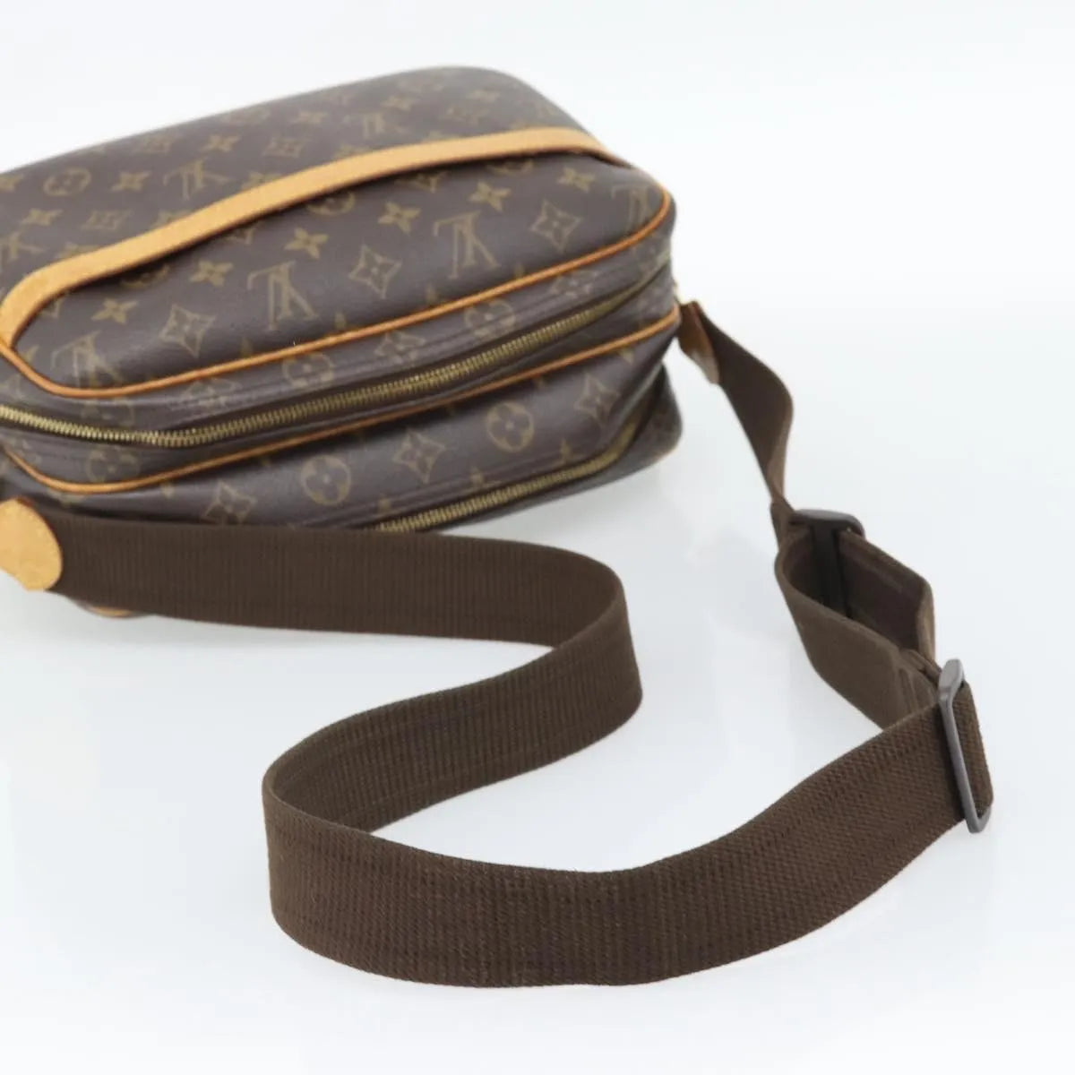 Louis Vuitton Reporter Monogram, Brown, Canvas, Shoulder Bag