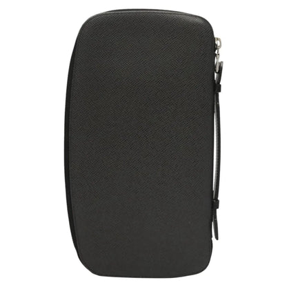 Louis Vuitton Atoll Organizer Taiga Leather, Gray, Leather, Wallet