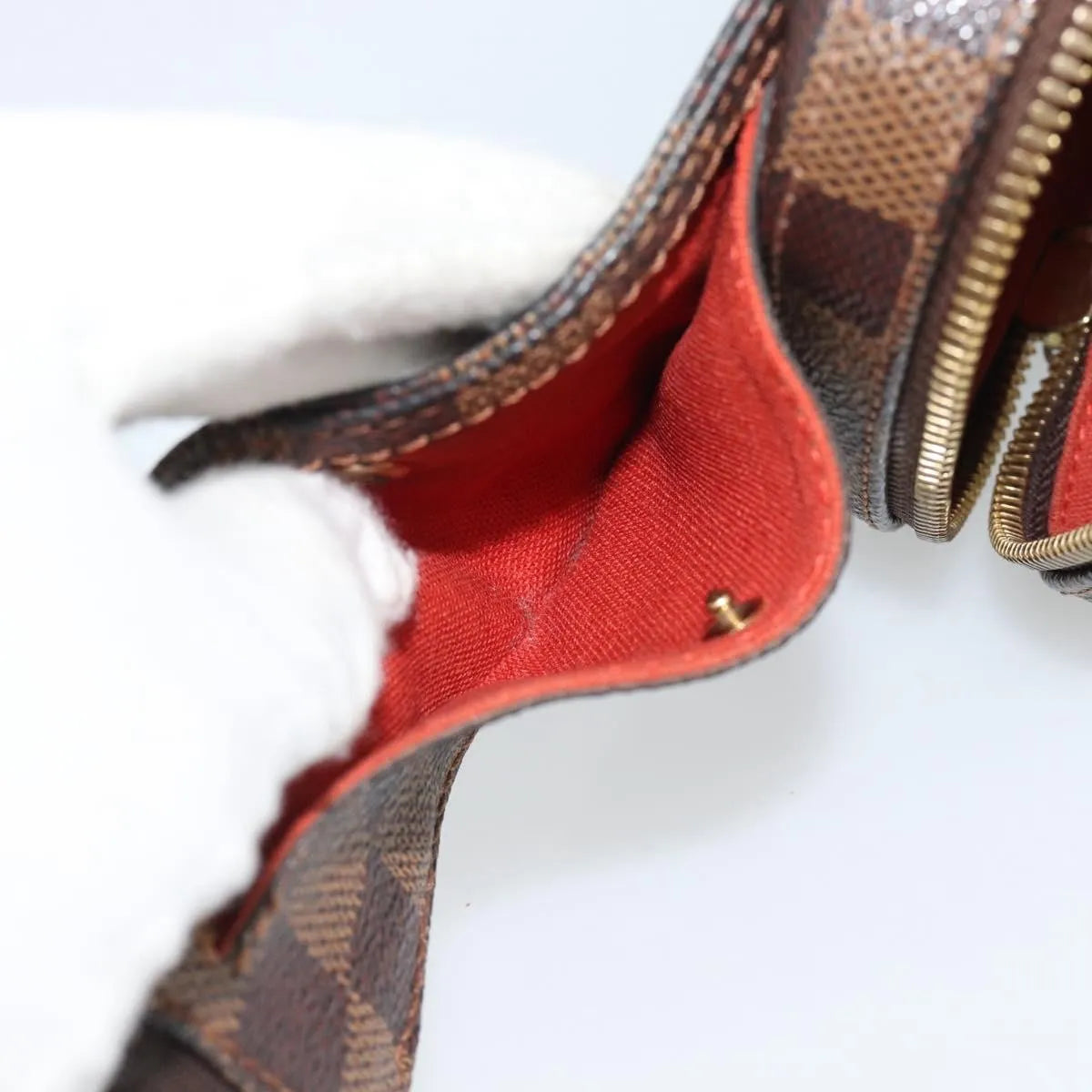 Louis Vuitton Geronimos Waist Damier, Brown, Canvas, Shoulder Bag