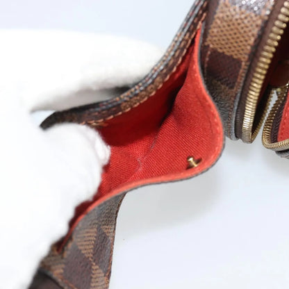 Louis Vuitton Geronimos Waist Damier, Brown, Canvas, Shoulder Bag
