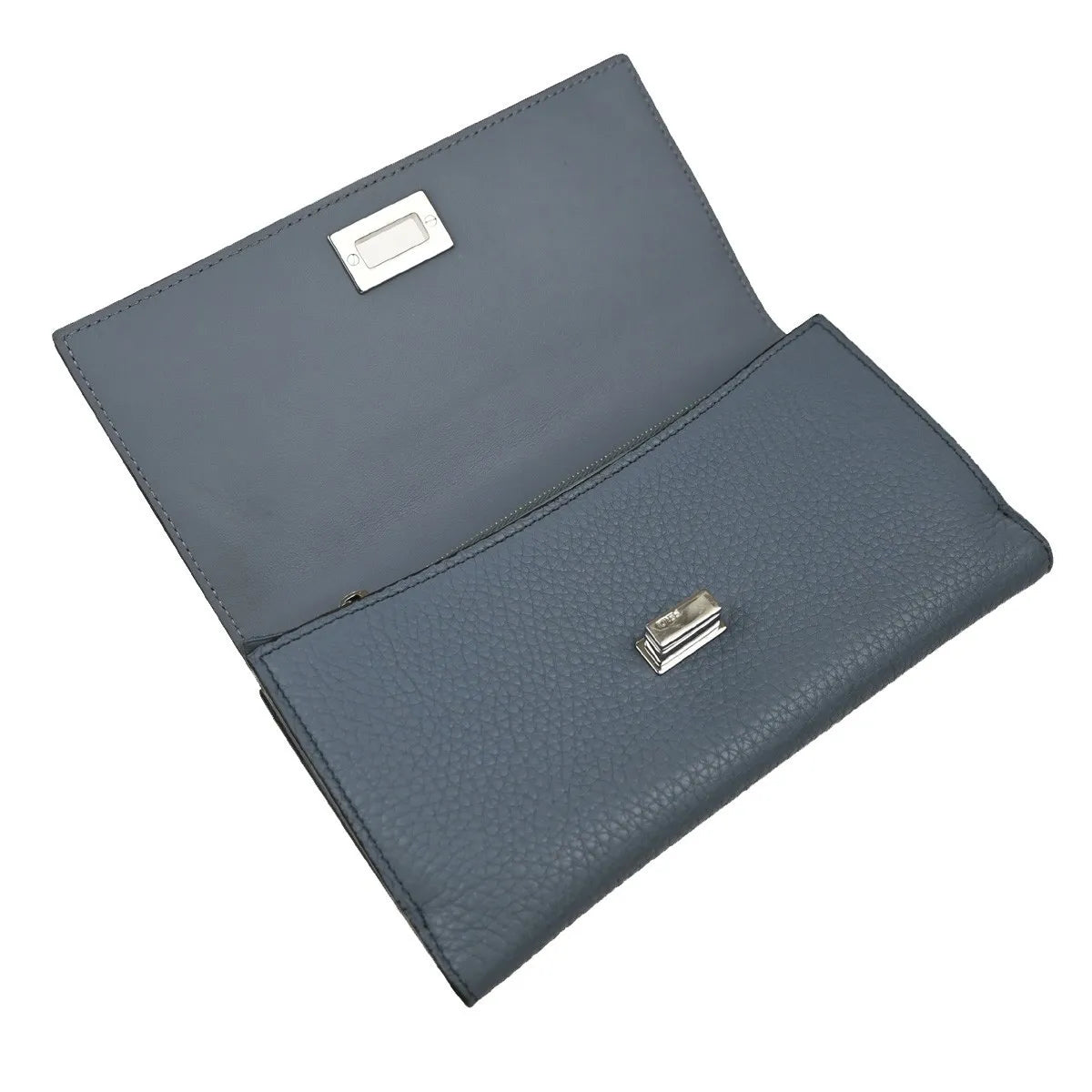 Fendi Peekaboo Leather, Blue, Leather, Wallet