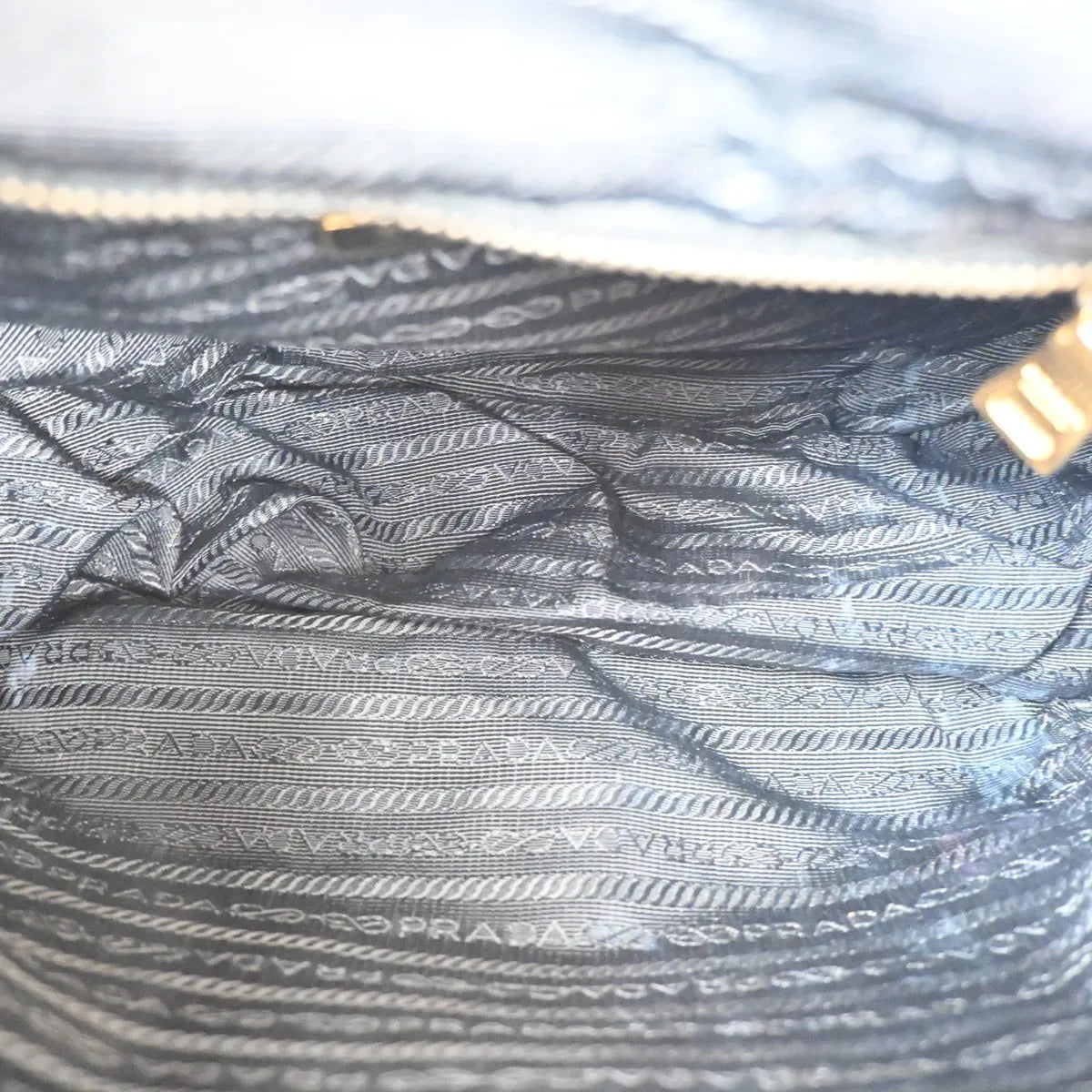 Prada Buckle Messenger Tessuto, Black, Nylon, Shoulder Bag