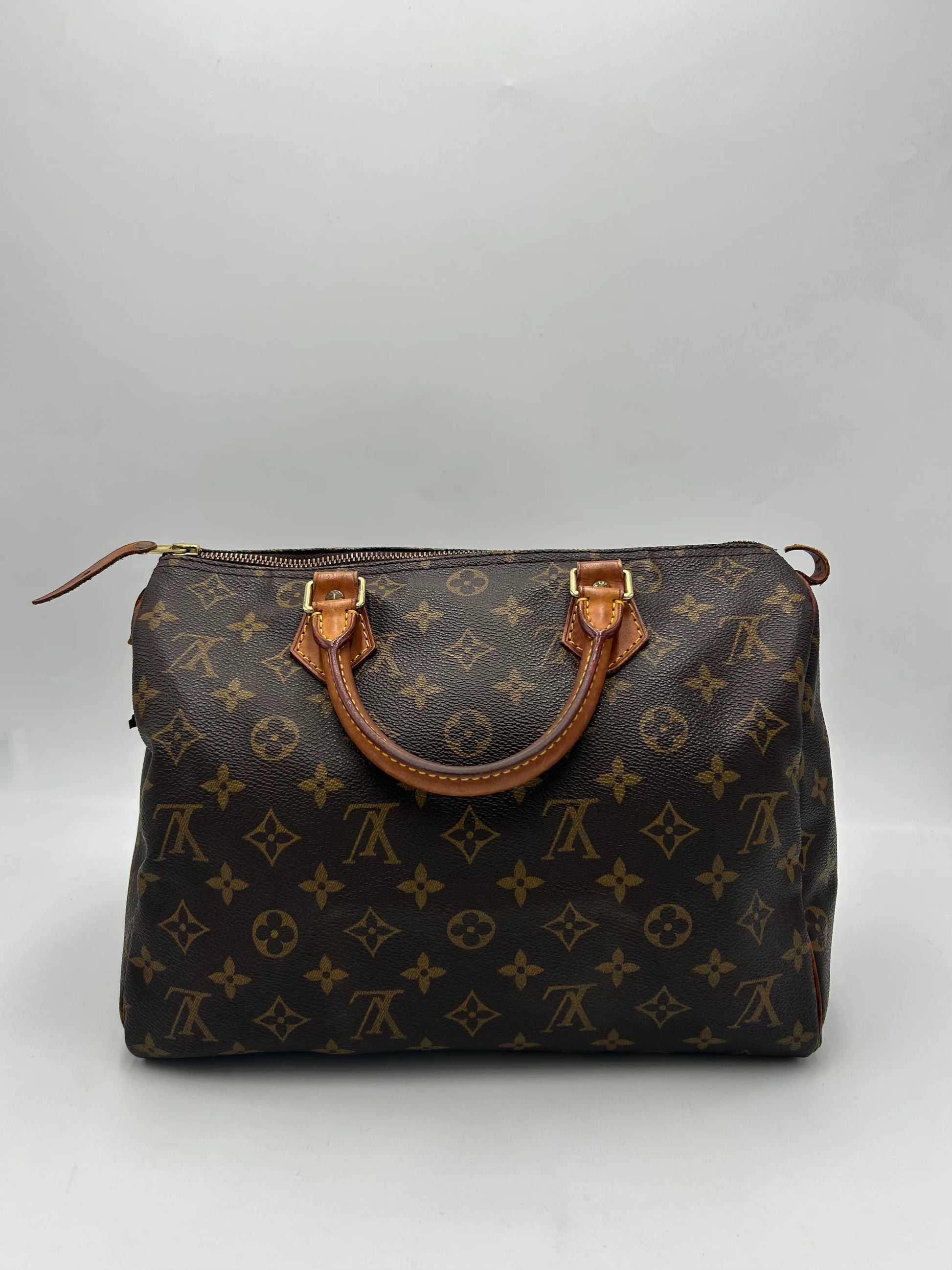 Louis Vuitton Speedy Monogram Canvas, Brown, Canvas, Handbag