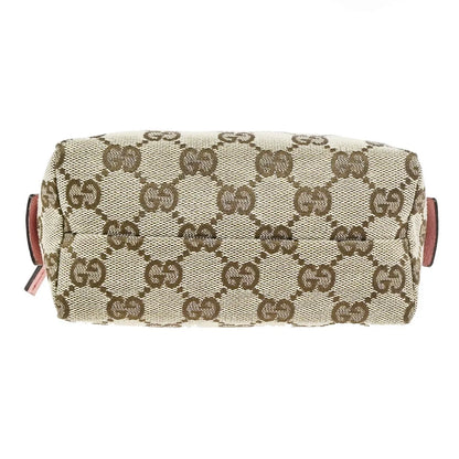 Gucci Cosmetic Case GG Canvas, Brown, Canvas, Clutch