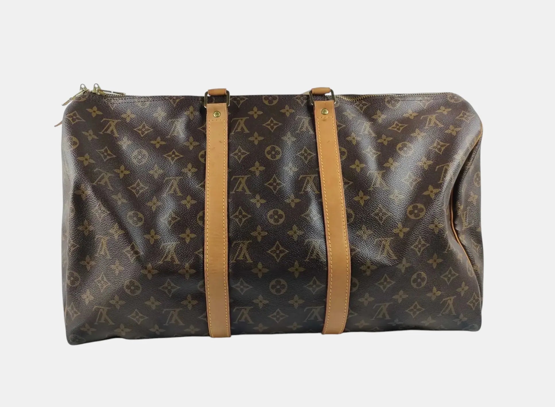 Louis Vuitton Keepall Monogram Canvas, Brown, Canvas, Travel Bag