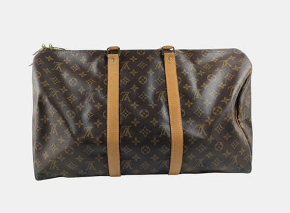 Louis Vuitton Keepall Monogram Canvas, Brown, Canvas, Travel Bag