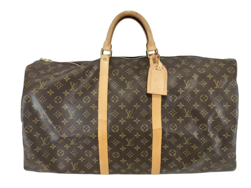 Louis Vuitton Keepall Monogram Canvas, Brown, Canvas, Travel Bag