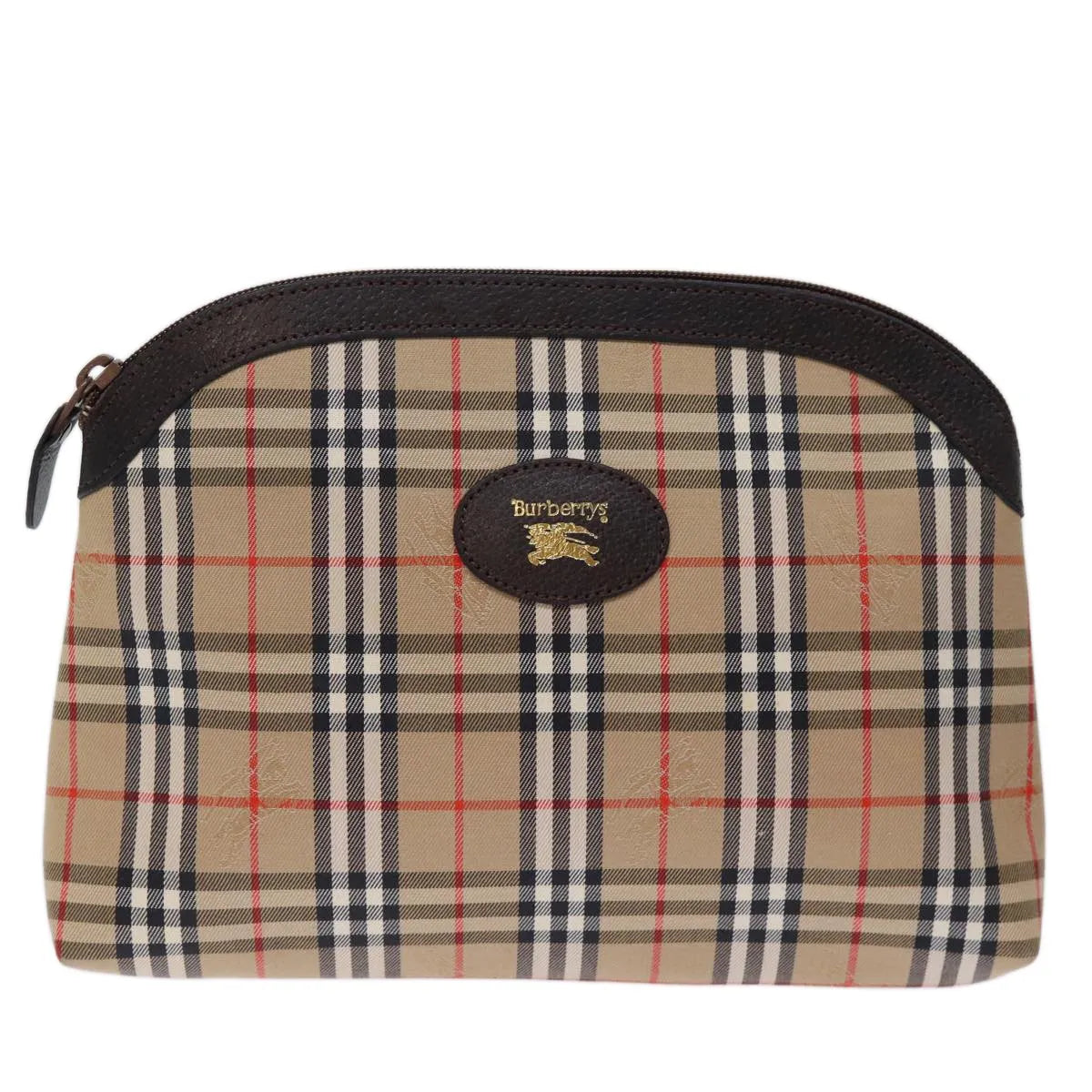 Burberry Nova check Pochette Canvas, Beige, Canvas, Clutch