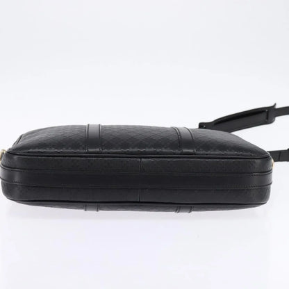Gucci Bright Convertible Diamante Leather, Black, Leather, Briefcase