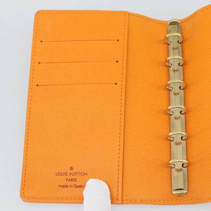 Louis Vuitton Agenda Cover Epi, Orange, Leather, Clutch