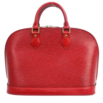 Louis Vuitton Alma Epi, Red, Leather, Handbag