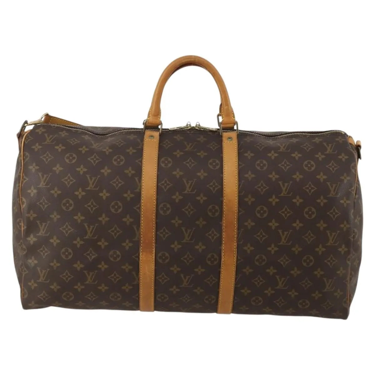 Louis Vuitton Keepall Bandoulière Canvas, Brown, Canvas, Travel Bag