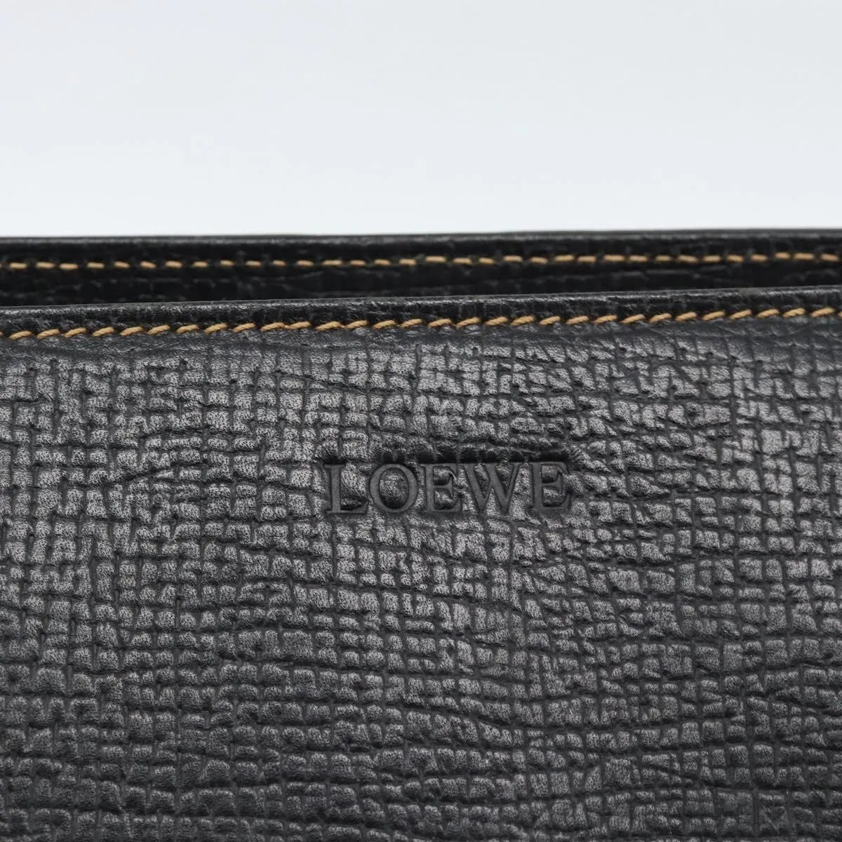 Loewe Vintage Leather, Black, Leather, Tote Bag