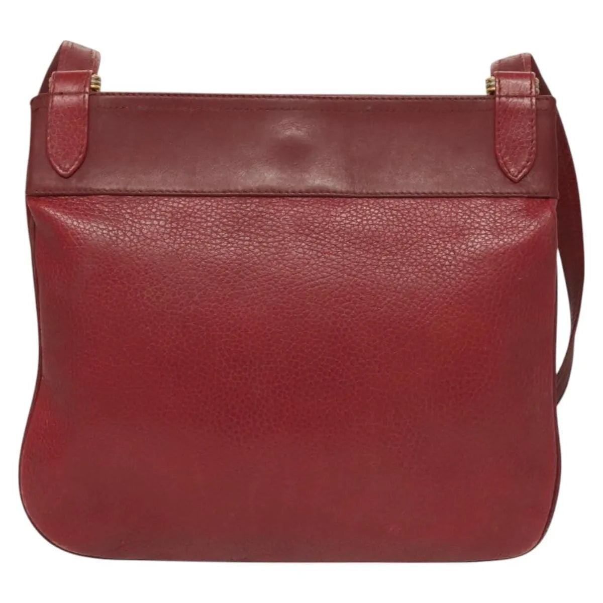 cartier Vintage must de Cartier Leather, Burgundy, Leather, Shoulder Bag