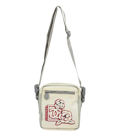Chanel Travel Line Nylon, White, Nylon, Shoulder Bag