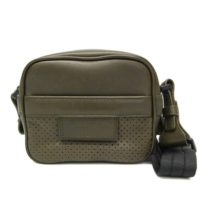 Bottega Veneta Crossbody Perforated Leggero Leather, Khaki, Leather, Shoulder Bag