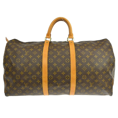 Louis Vuitton Keepall Monogram Canvas, Brown, Canvas, Travel Bag