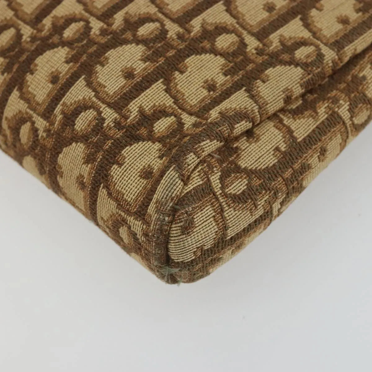 Christian Dior Vintage Trotter Canvas, Brown, Canvas, Clutch