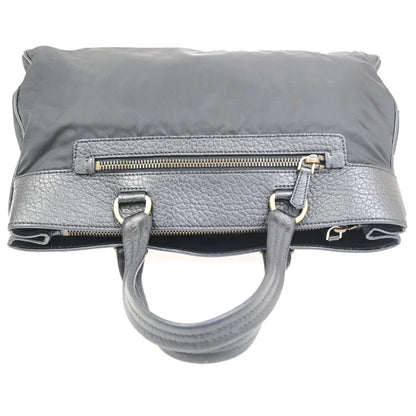 Prada Tessuto Tote nylon and leather, Black, Nylon, Handbag