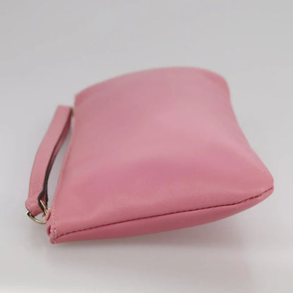 Valentino Garavani Pochette Leather, Pink, Leather, Clutch
