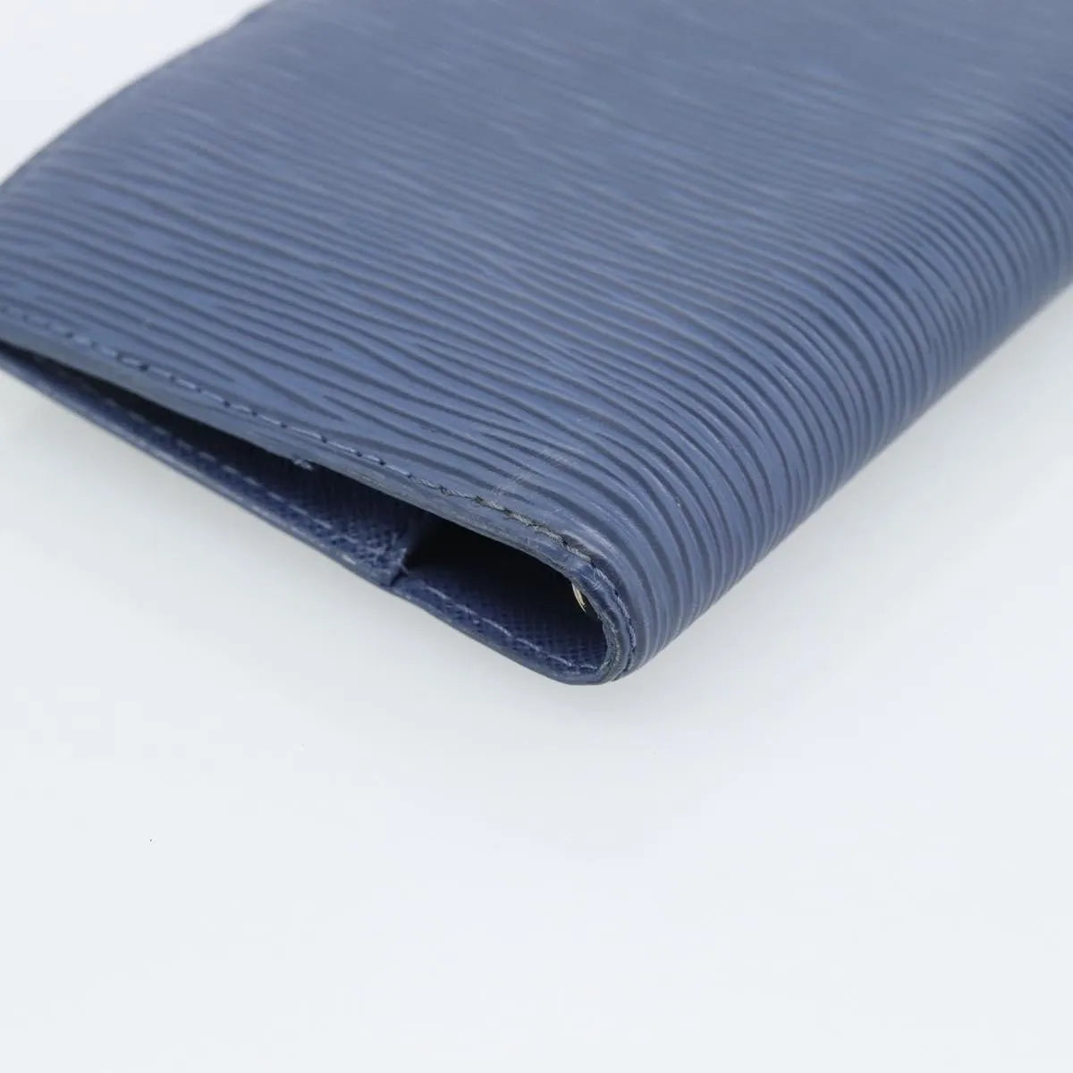 Louis Vuitton Agenda Cover Epi, Blue, Leather, Clutch