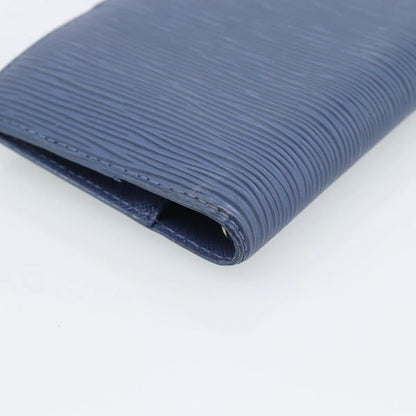 Louis Vuitton Agenda Cover Epi, Blue, Leather, Clutch