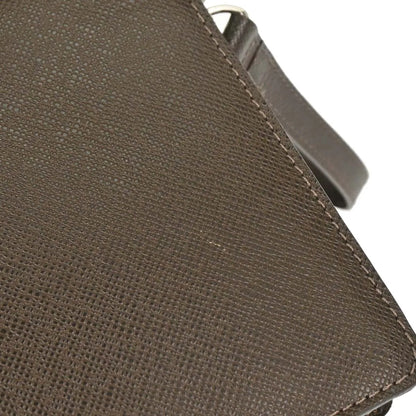 Louis Vuitton Belaia Clutch Taiga Leather, Brown, Leather, Clutch