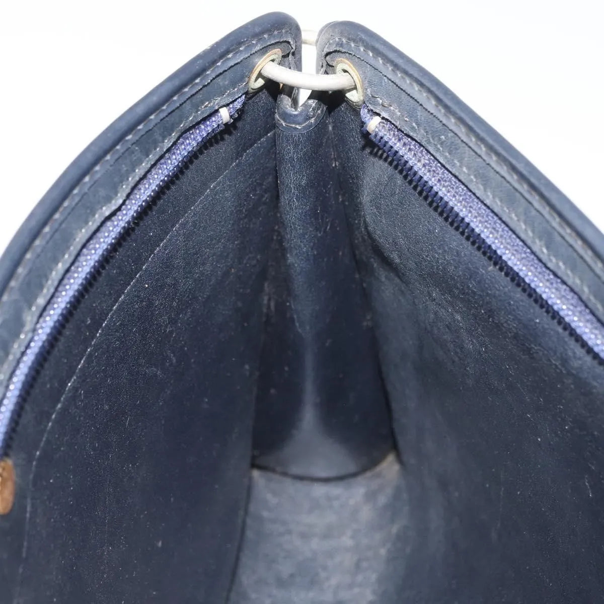 Christian Dior Vintage Trotter Canvas, Navy, Canvas, Shoulder Bag
