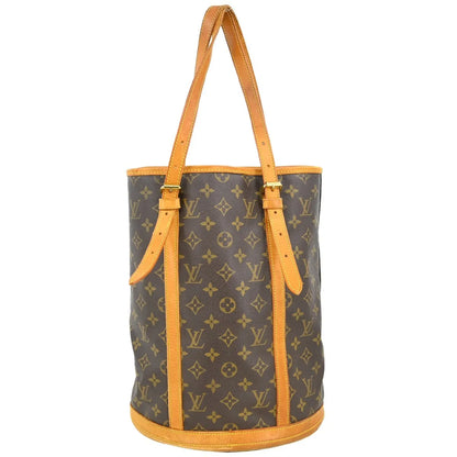Louis Vuitton Bucket Monogram Canvas, Brown, Canvas, Tote Bag