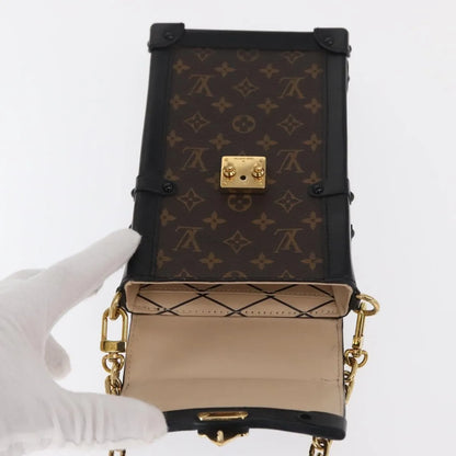 Louis Vuitton Vertical Trunk Pochette Monogram Canvas, Brown, Canvas, Clutch