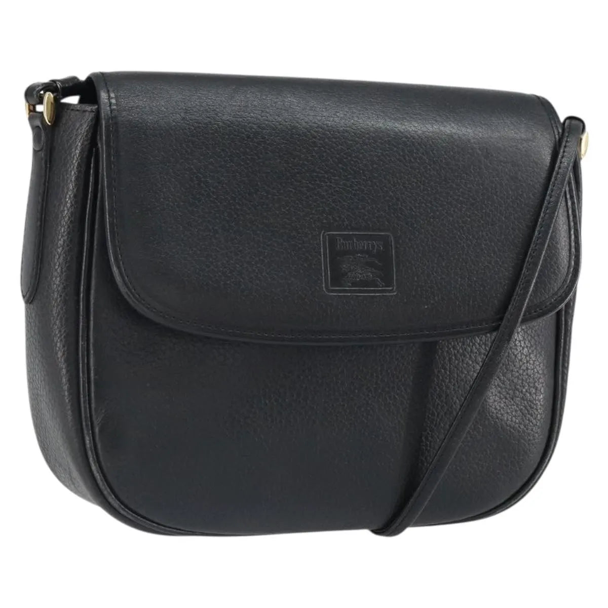 Burberry Vintage Leather, Black, Leather, Shoulder Bag