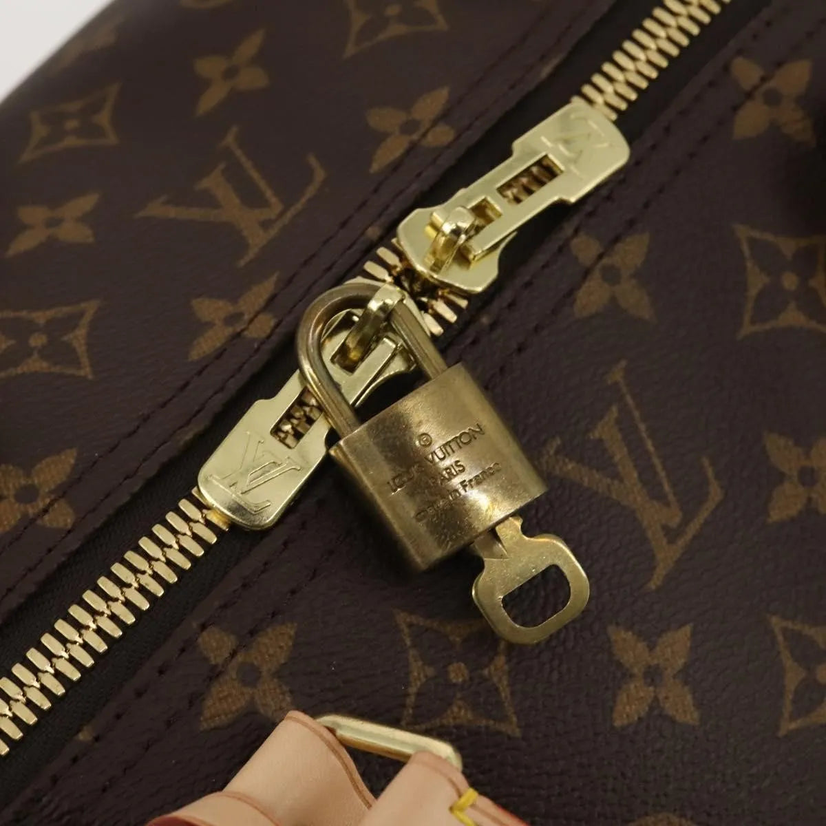 Louis Vuitton Keepall Monogram Canvas, Brown, Canvas, Travel Bag