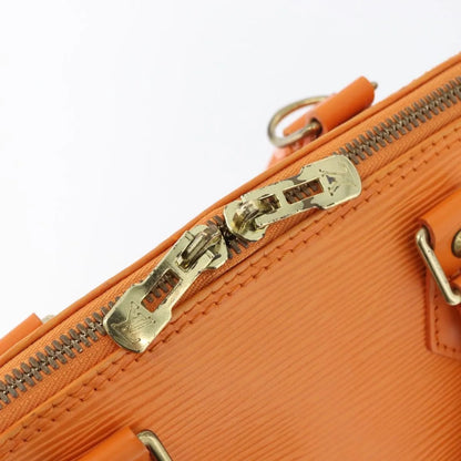 Louis Vuitton Alma Epi, Orange, Leather, Handbag