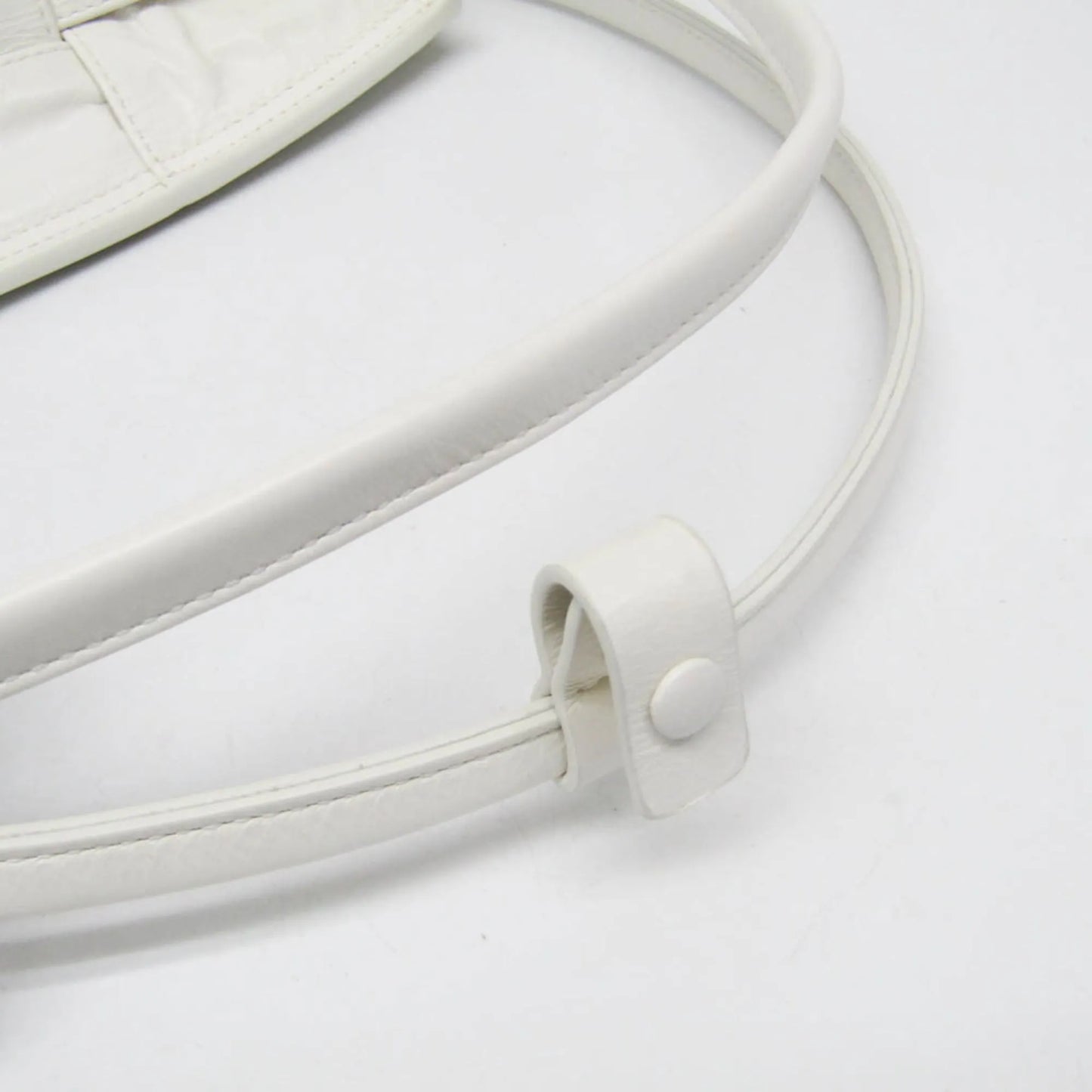 Bottega Veneta Arco Maxi Intrecciato Leather, White, Leather, Handbag