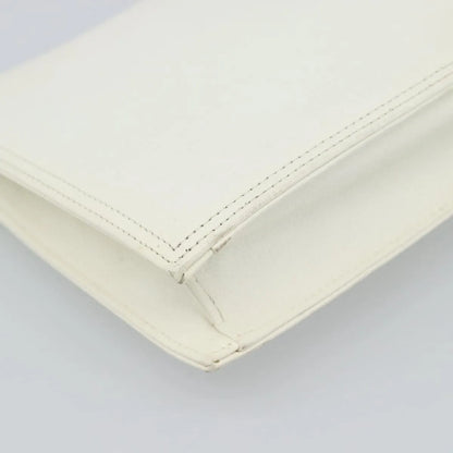 Saint Laurent Vintage Leather, White, Leather, Clutch