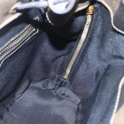 Fendi Vintage Pequin Logo Coated Canvas, Brown, Canvas, Backpack