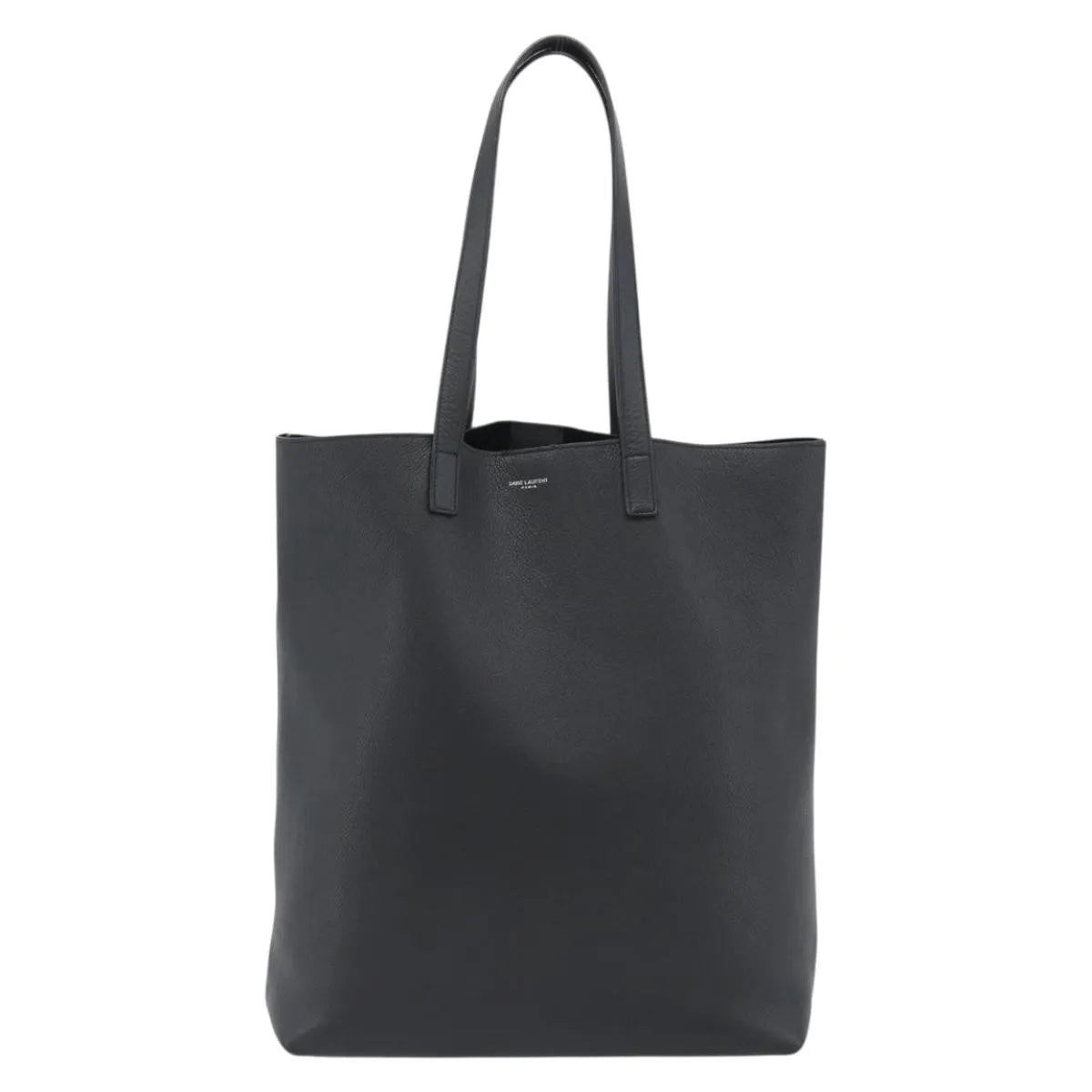 Saint Laurent Bold Tote Leather, Black, Leather, Tote Bag