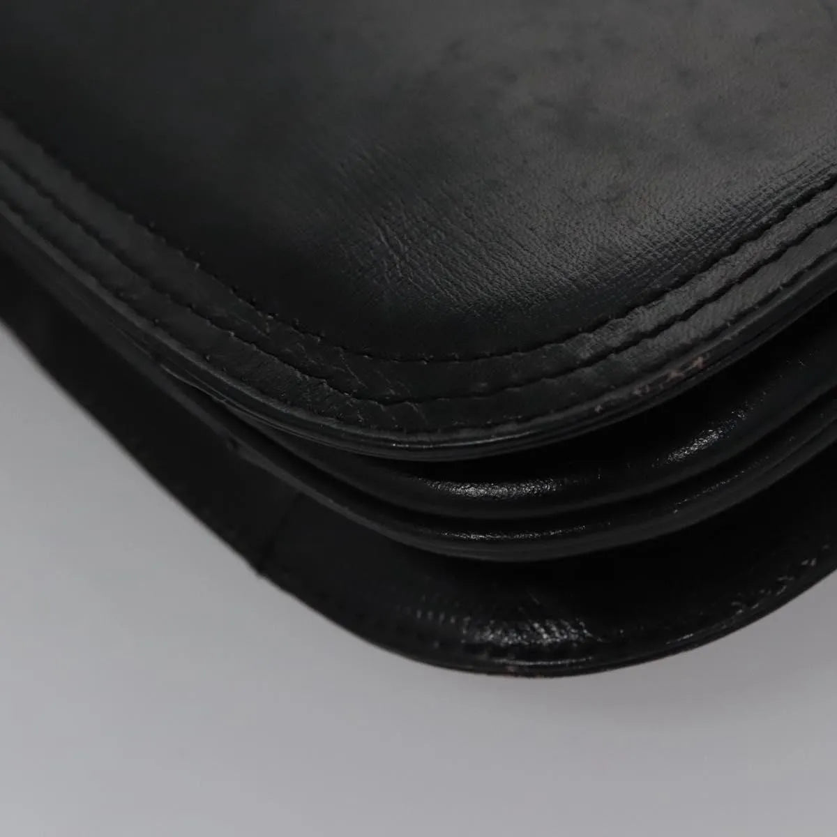 Saint Laurent Vintage Leather, Black, Leather, Handbag