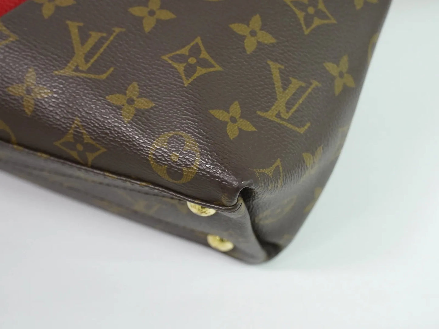 Louis Vuitton V Tote Monogram Canvas and Leather, Brown, Canvas, Handbag