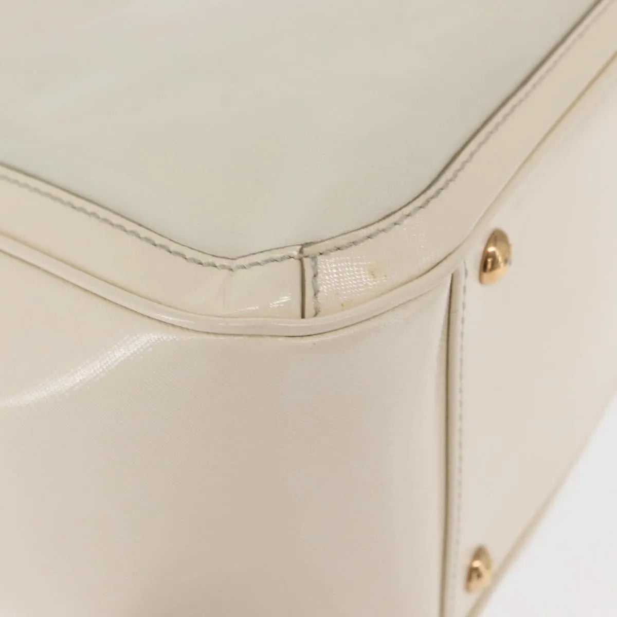 Salvatore Ferragamo Betulla Chain Tote Leather, White, Leather, Handbag
