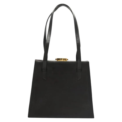 Celine Vintage Leather, Black, Leather, Shoulder Bag